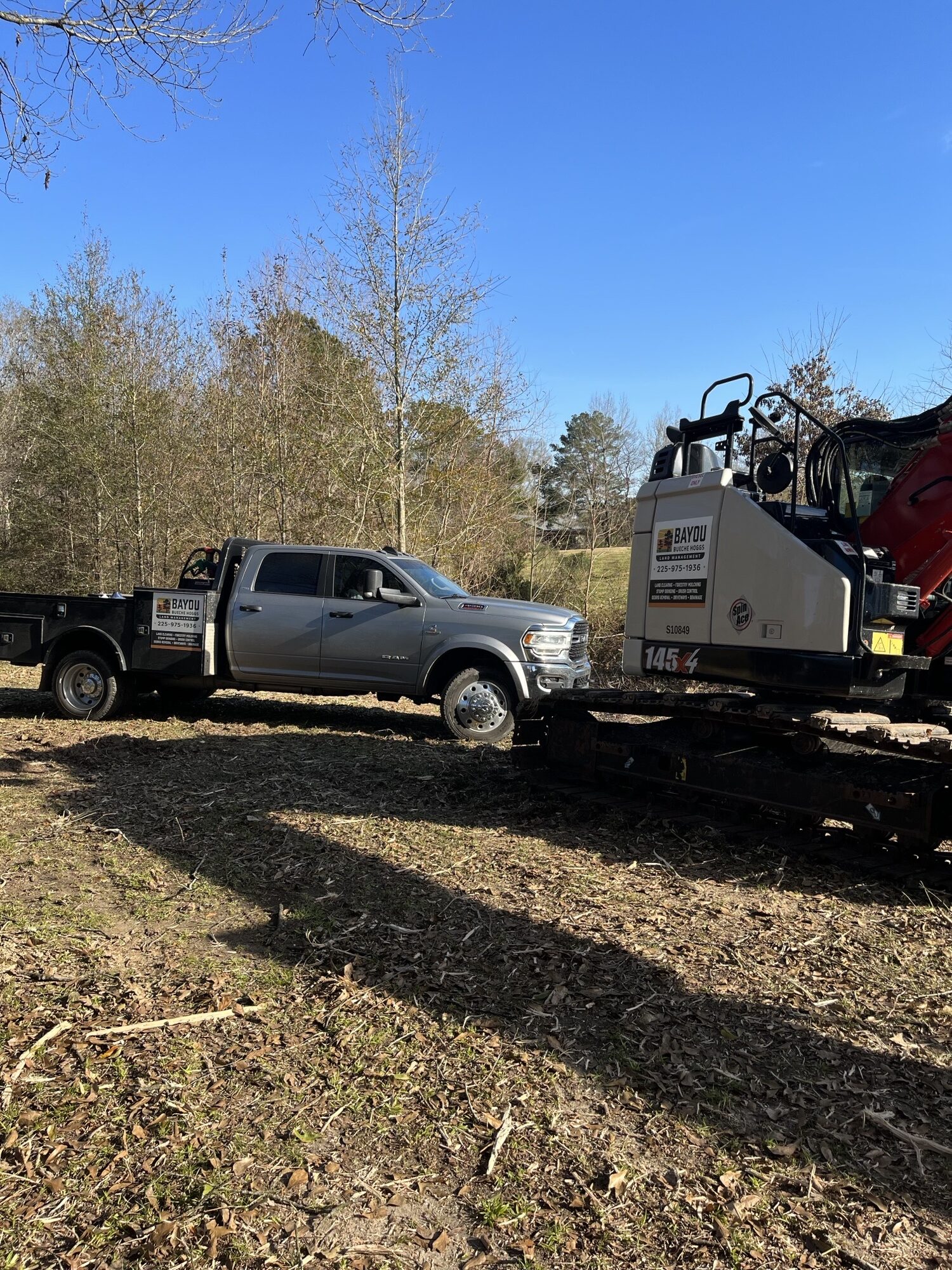 cleared residential lot ready for construction in Louisiana
